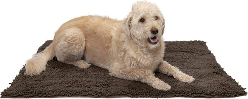 Furhaven 44" x 35" Highly Absorbent Dog Door Mat for Muddy Paws,