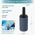 Pawfly 1 Inch Air Stone Cylinder Grey Bubble Diffuser for Nano Air Pumps, 50 Pack for Fish Tanks