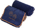 Super Absorbent Shammy Dog Towel - Luxuriously Soft Quick Drying Microfiber Bath Towel for Dogs (Pack of 2, French Navy)