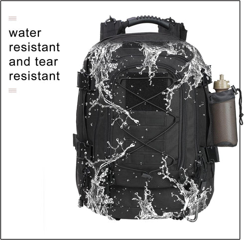 Greencity 3 Day Tactical Backpack, Large Capacity Army Molle Bag for Camping