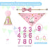BANMODER Dog Birthday Bandana and Hat - Multi Size Square Scarf, Party Supplies for Large X-Large Dogs