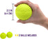 Chew King Supreme Rubber Fetch Balls, Extremely Durable Natural Rubber Toy, 2.5 inch, Yellow (CM-10066-CS01)
