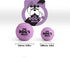 The Little Dog's Balls, Dog Tennis Balls, 6-Pack Lilac, 1.9 Inches Diameter, Strong Dog & Puppy Ball for Training,
