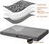 EHEYCIGA Orthopedic Medium Dog Beds, Removable Washable Cover for Crate, Grey, 30x20