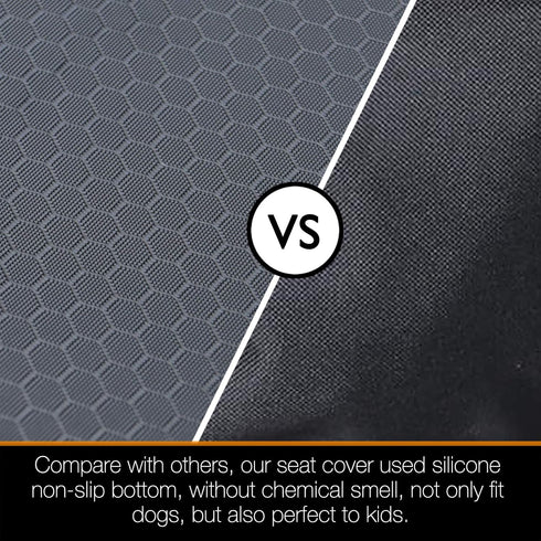 iBuddy Bench Dog Seat Cover, Oxford Cloth Vehicle Seat Cover for Car/SUV/Small Truck, Universal Fit, Black, Waterproof