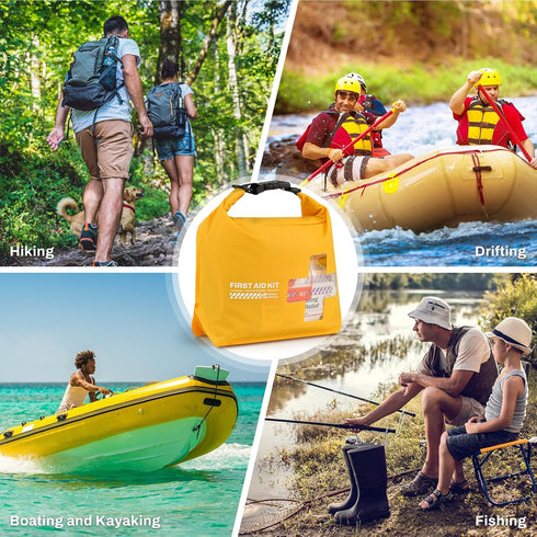 RHINO RESCUE Waterproof First Aid Kit, Lightweight Boat Dry Bag, Emergency Survival Supplies for Outdoor Activities