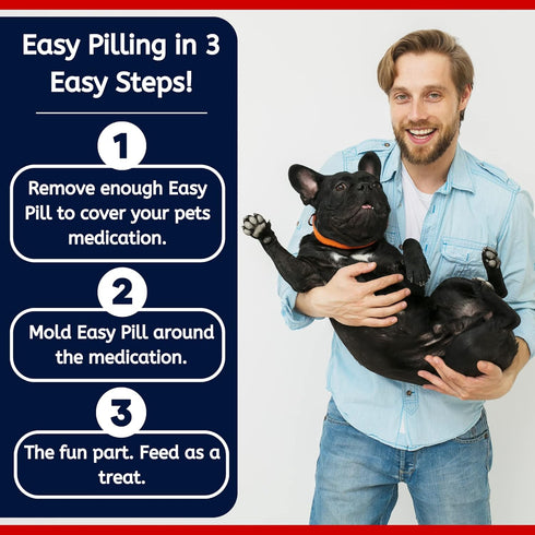 Easy Pill Ultra Pet Treat Wrap, Hypoallergenic Pocket for Dogs and Cats, Peanut Butter and Cheese Flavor