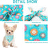Summer Summer Dog Bandana, Unique Style Paws Blue Sunflower Dog Bandanas, Flower Puppy Scarves Square Dog Bib Kerchief
