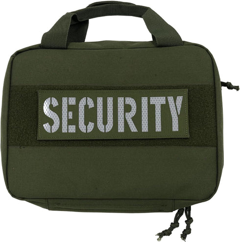 Large Security Patch Reflective Subdued 8.5x3 inches for Tactical Vest Jackets with Hook and Loop