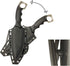 S-TEC 9" Full Tang Tactical Knife with ABS Swivel Sheath - GEN 2