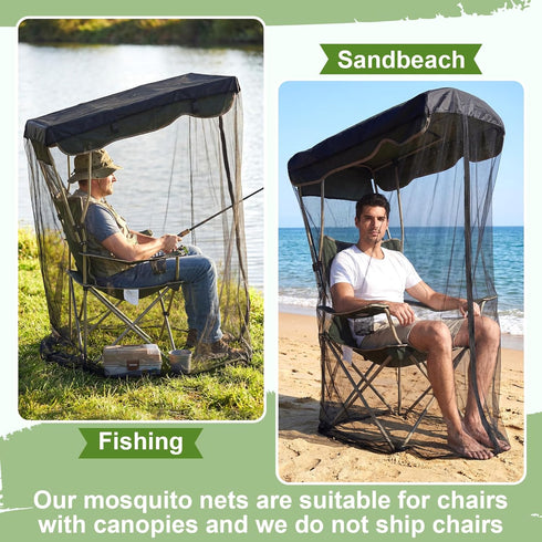 63" 32 35 Inch Yahenda H Mosquito Net Cover for Canopy Chair, Bug Barrier Mesh Tent Netting with x Waterproof Roof