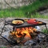 REDCAMP Heavy Duty Folding Campfire Grill, Portable Cooking Racks and Griddle for Versatile Outdoor Campfire Cooking