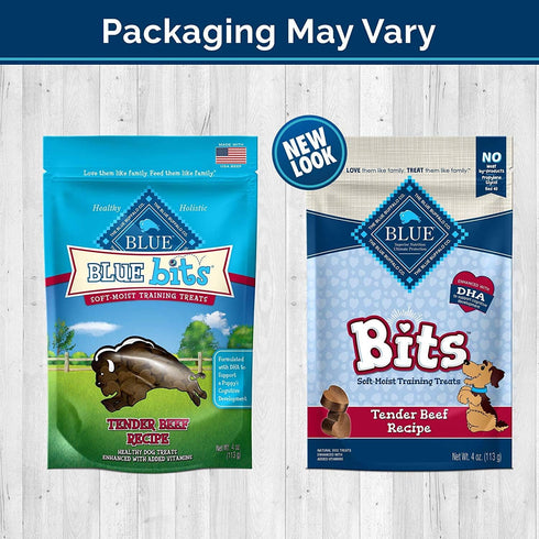 Blue 2 Pack 4 of Tender Beef Recipe Bits Dog Treats, Ounces Each