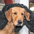 Furhaven 30" x 21" Highly Absorbent Dog Door Mat, 100% Washable, Chenille Rug for Entryway, Charcoal