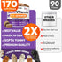 170 Immune Dog Multivitamin Chewable - Dog Vitamins and Supplements with Glucosamine - Chews - Hip & Joint, Pet
