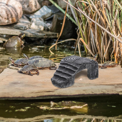 VILLCASE Habitat Basking Rock for Turtles - Large Basking Platform Ramp for Aquarium Decor Accessories