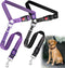 Frskcssd 2-Pack Dog Car Seat Belt, 3-in-1 Headrest-Mounted Dog Seatbelt for Car, Adjustable