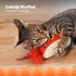 Catstages Hotdog Kicker Toy with Catnip and Dental Mesh, Hot Dog Shape, Plush and Feather Cat Toy for Kicking, Tossing