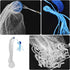 RUNROTOO 1.2m Hand Throw Cast Net Fishing Gear with Weighted Steel Sinkers Monofilament Mesh Net for Freshwater