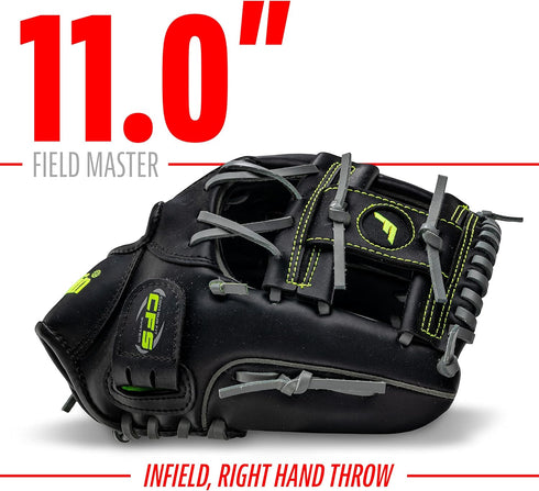 Franklin Sports Baseball + Softball Gloves - Field Master Adult + Youth Baseball + Softball Gloves - Right Hand + Left Hand Gloves - Infield + Outfield Mitts - Multiple Sizes + Colors by Franklin Sports