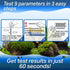 9 in 1 Aquarium Test Strips for Salt & Freshwater, Fish Tank Tester Kit for Iron, Copper, pH, Nitrate & More