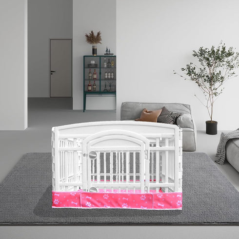 2 Pack 36 Inch 4 Dog Playpen Bottom Pad Fits for Panels Exercise Pet Playpen, Dog Crate Pad Puppy, Hoop and Loop Design