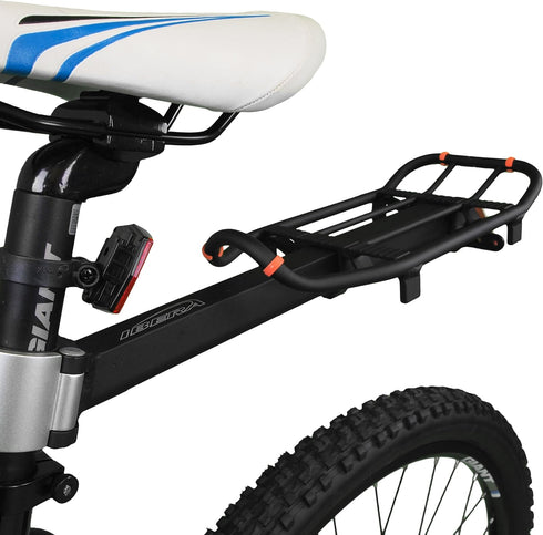 Ibera Bicycle Seatpost-Mounted Commuter Carrier Rack - Regular Size Rack Only, Rack and Trunk Bag Combo