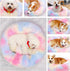 Calming Dog Bed - Round Donut Washable Bed for Small Medium Large Dogs, Anti-Slip Faux Fur Fluffy Cuddler (L 36''x36'',