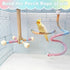 Set BNOSDM Bird Rope Perch with Stand Perch Toy Bendable Rope Perches Wooden Spinning Exercise Wheel Toy Parrot Cage