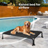 Veehoo Elevated Dog Bed, Cooling Raised Bed, Easy Assembly Outdoor Dog Bed with Non-Slip Dual-Boot Feet, Durable