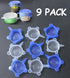 Comtim Pet Food Can Lids - Reusable Silicone Stretch Covers for Dog Cat Food, 9 Pack