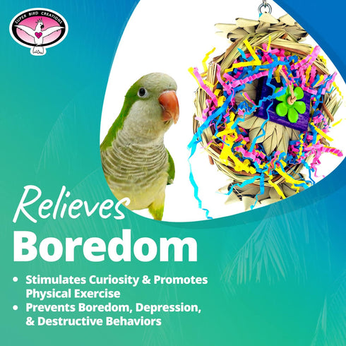 Super Bird Creations SB611 Beakwhich Bird Toy - Interactive Play Accessory for Medium-Sized Parrots