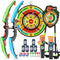 HYES 2 Pack Kids Bow and Arrow with 29" Large Dart Board,