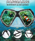 Seago Kids Swim Goggles with Nose Cover - Anti-fog Tempered Glass Snorkel Mask for Kids 6-14
