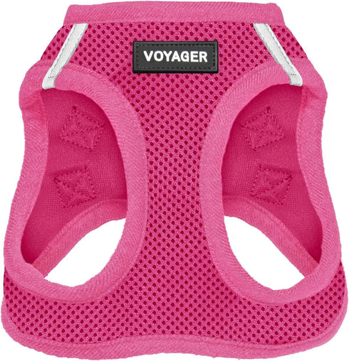 Best Pet Supplies Voyager Step-in Air Dog Harness - Reflective, No Pull for Small, Medium Dogs, Cats - Fuchsia, M