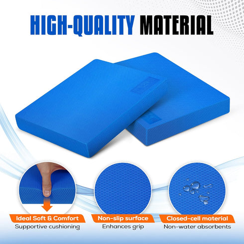 Yes4All Upgraded Foam Pad for Exercise, Nonslip Balance Mat for Yoga & Stability Training
