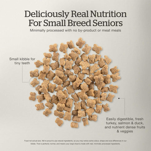 Now Fresh Dry Dog Food for Small Breed Seniors - Turkey, Salmon and Duck Recipe, 6 lbs, Grain Free