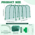 157 31.5 25.5 Inch, Yalikop Large Chicken Tunnel Coop Run, x Easy to Install Green Yard Poultry Tunnel for Outdoor