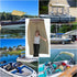 Privacy Tent for Boats - Pull-Down Type Privacy Curtain Suitable for Bimini Top