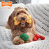 50 lbs, 3 Pack Nylabone Power Chew Toy Bundle, Cute Dog Toys for Aggressive Chewers, Filet Mignon, Cheese, and Bacon