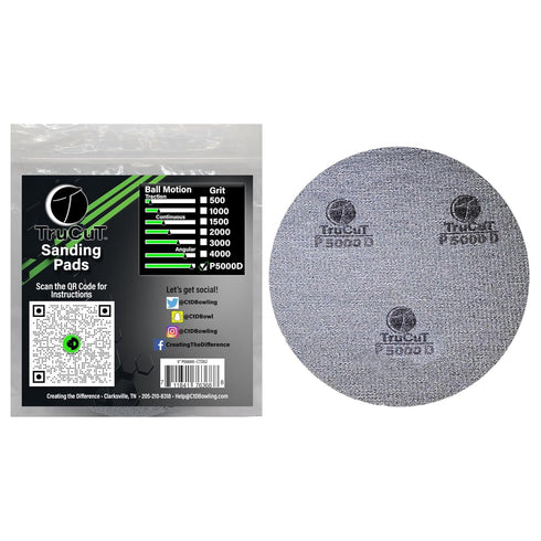 TruCut Sanding Pads Creating the Difference | 5000 Grit, 5 inch | Made Specifically for Bowling Balls Resurfacing