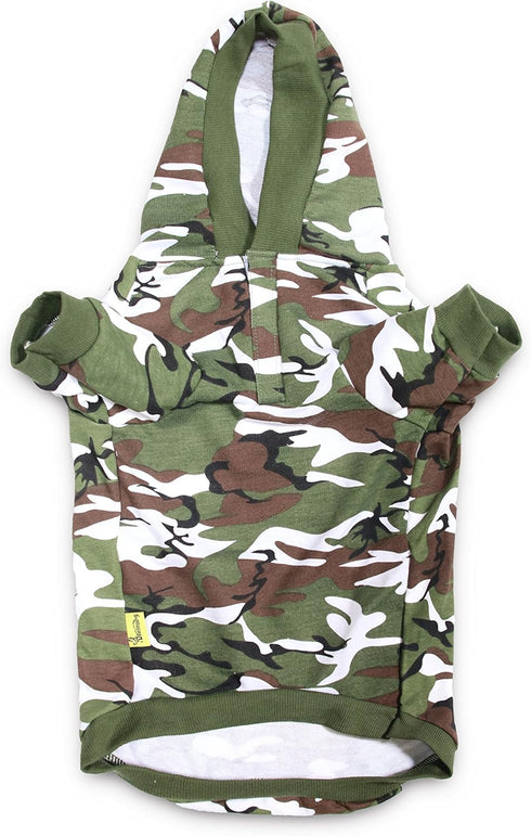 DroolingDog Camo Hoodie for Large Dogs, XXXL, Green