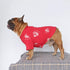 iChoue French Bulldog T Shirts for Medium Dogs, Frenchie Pug, English Pitbull, Boston Terrier - Red Diamond, M