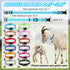 12 Sets Goat Collars with Bells, Adjustable Nylon Dog Bell Collar with Quick Release Buckle for Small Farm Animals,