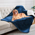 Waterproof Blanket for Bed Couch Sofa, Soft Liquid Pee Proof Pet Blanket for Dog Puppy Cat, Reversible Sherpa Fleece