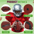Jerify Composite Leather Footballs Official Size Football Bulk Inflatable Foot Ball with Pump Indoor Outdoor Regulation