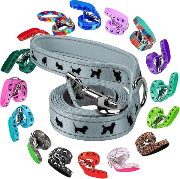 EcoBark Soft & Reflective Dog Leash with Padded Handle, Strong Durable Heavy Duty for Small, Medium, or Large Dogs