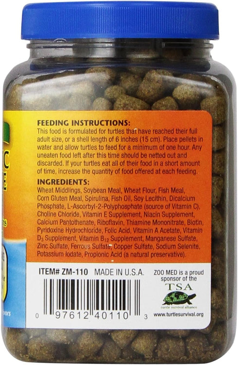 Zoo Med Natural Aquatic Turtle Food, Maintenance Formula, 6.5 Ounce