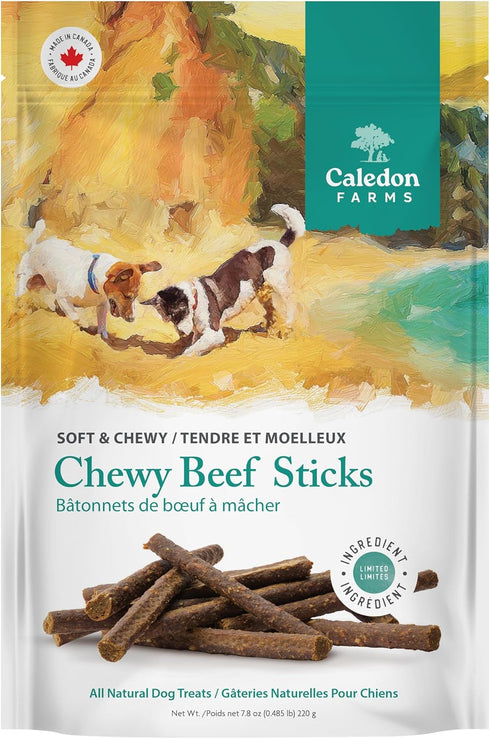 Caledon Farms Chewy Beef Sticks Dog Treats - 220G/7.8OZ