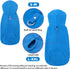 EXPAWLORER Polar Fleece Dog Hoodie with Pocket, Warm Cozy Sleeveless Sweater for Small to Large Dogs (Blue, S)